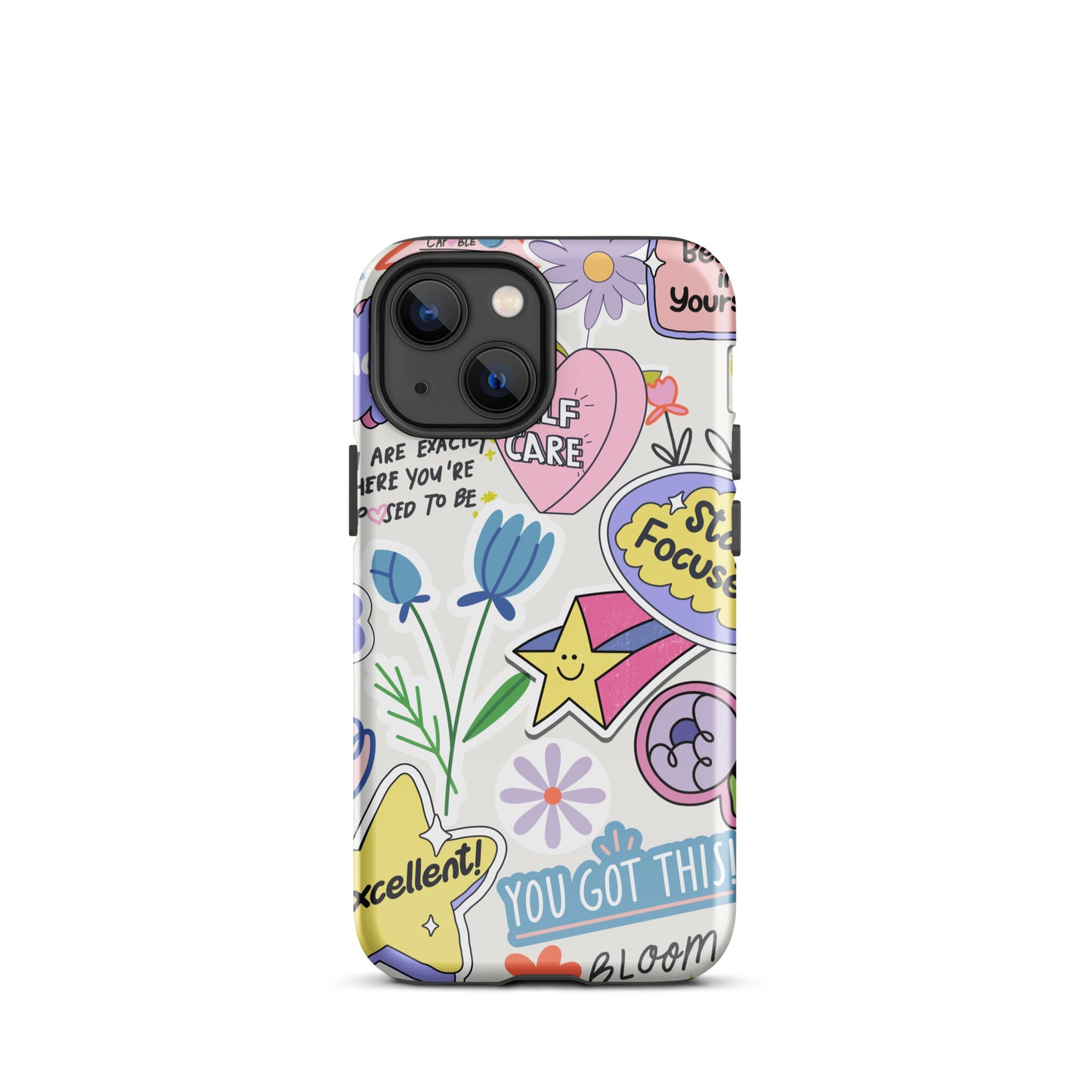 Tough Case for iPhone® – Positive Vibes Doodle